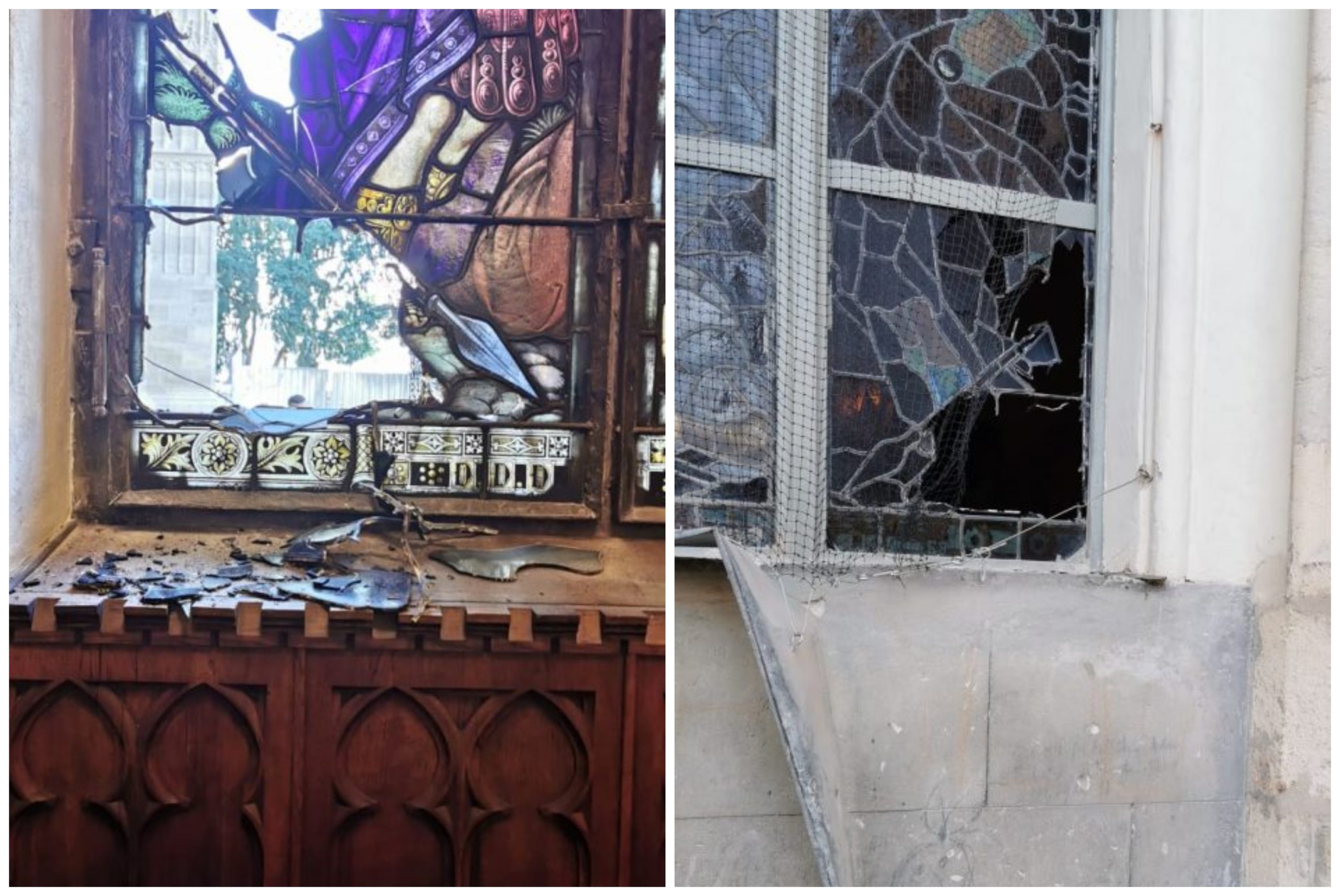 Vandalizatorul Bisericii SF. Mihail rămâne încă neidentificat. FOTO: Lazlo Attila/ Romkat.ro