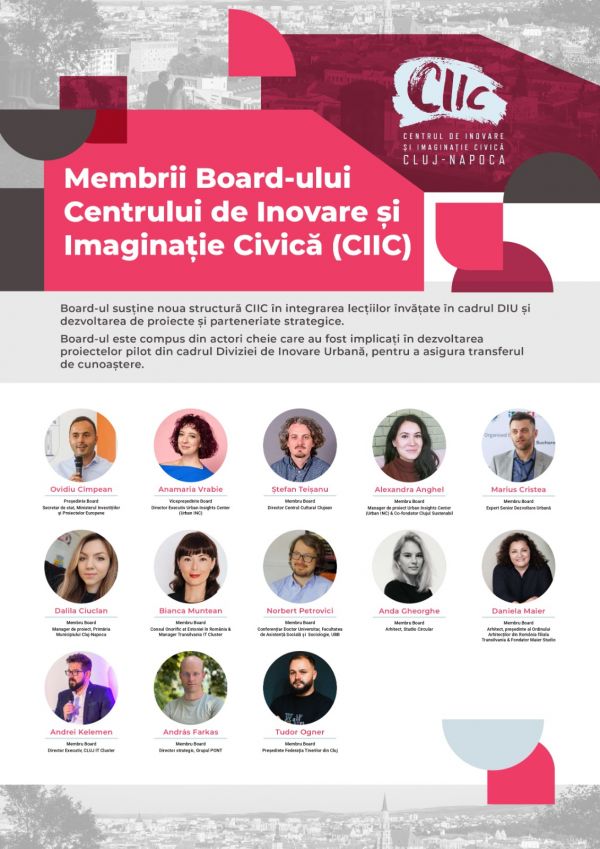 Centrul de Inovare și Imaginație Civică integrează Divizia de Inovare Urbană