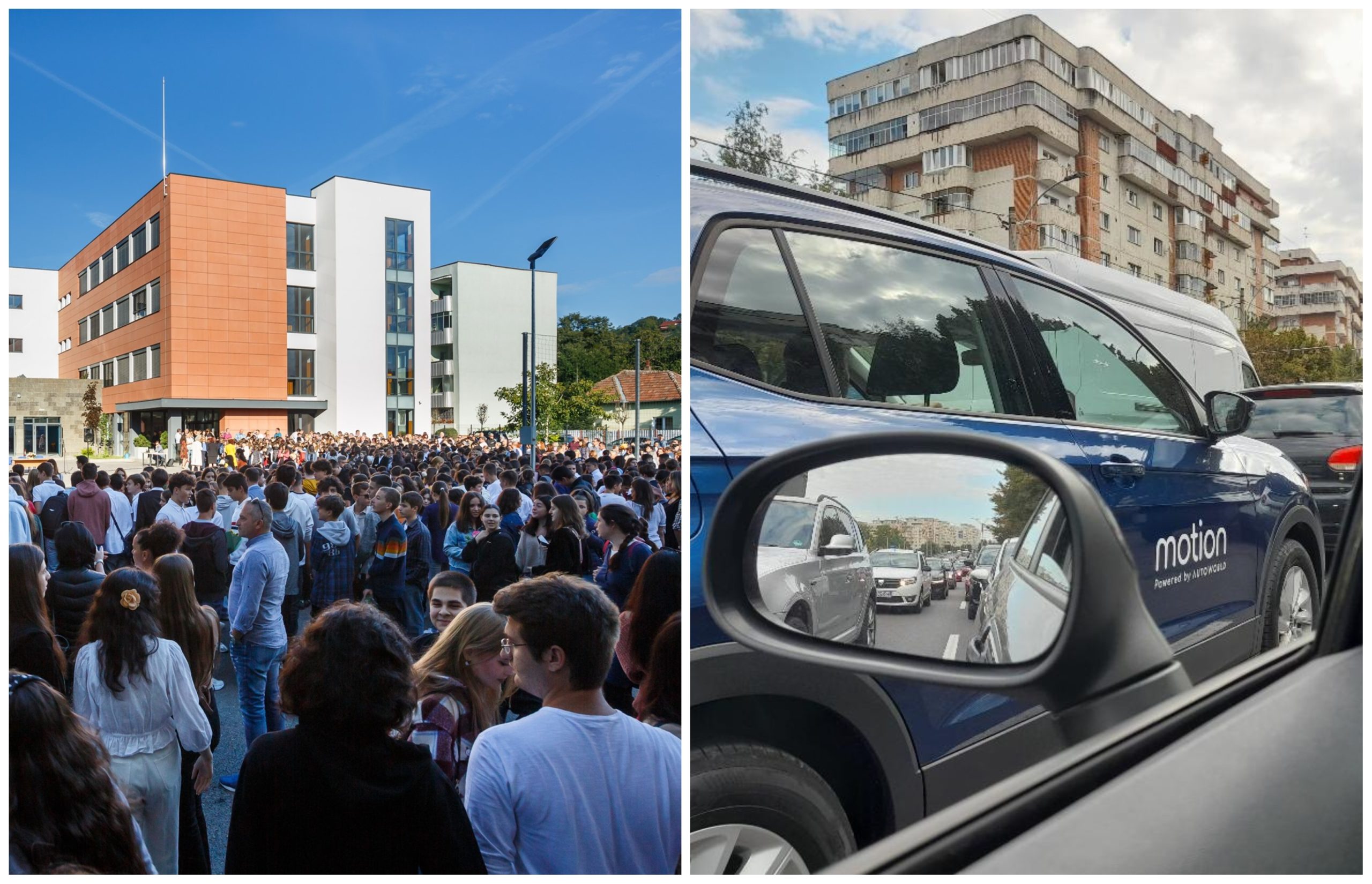 Boc „mustră” comunele din zona metropolitană că nu au destule școli. FOTO 1: Municipiul Cluj-Napoca; FOTO 2 - Monitorul de Cluj