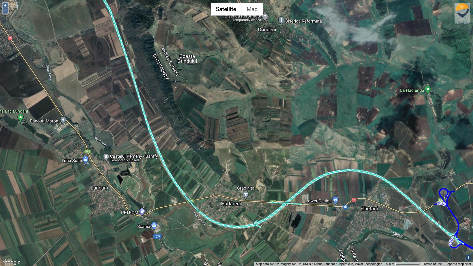„Verde” pentru semnarea contractului pe A3 Chețani-Câmpia Turzii. FOTO: Facebook/ Asociația Pro Infrastructură