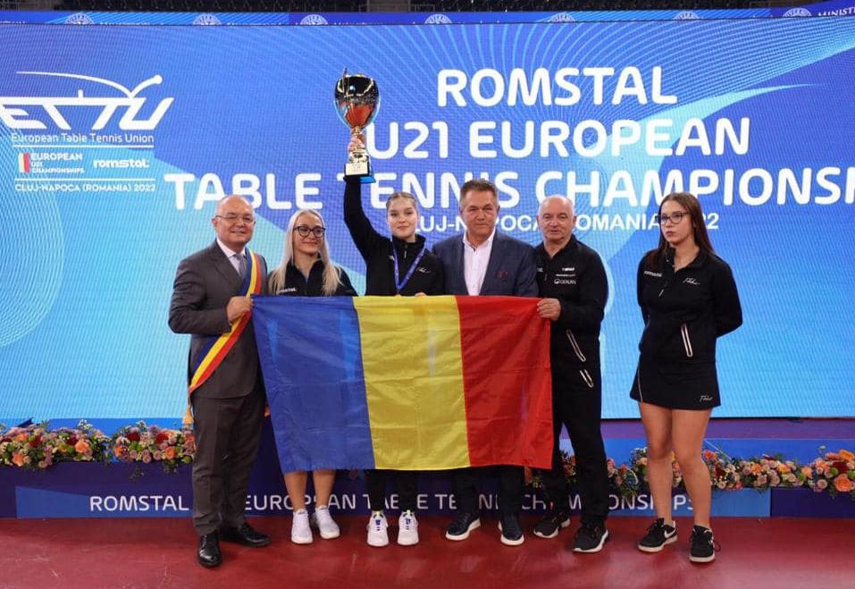 Jucătoarea Elena Zaharia a cucerit medalia de aur la Campionatele Europene Under-21 / Foto: Emil Boc