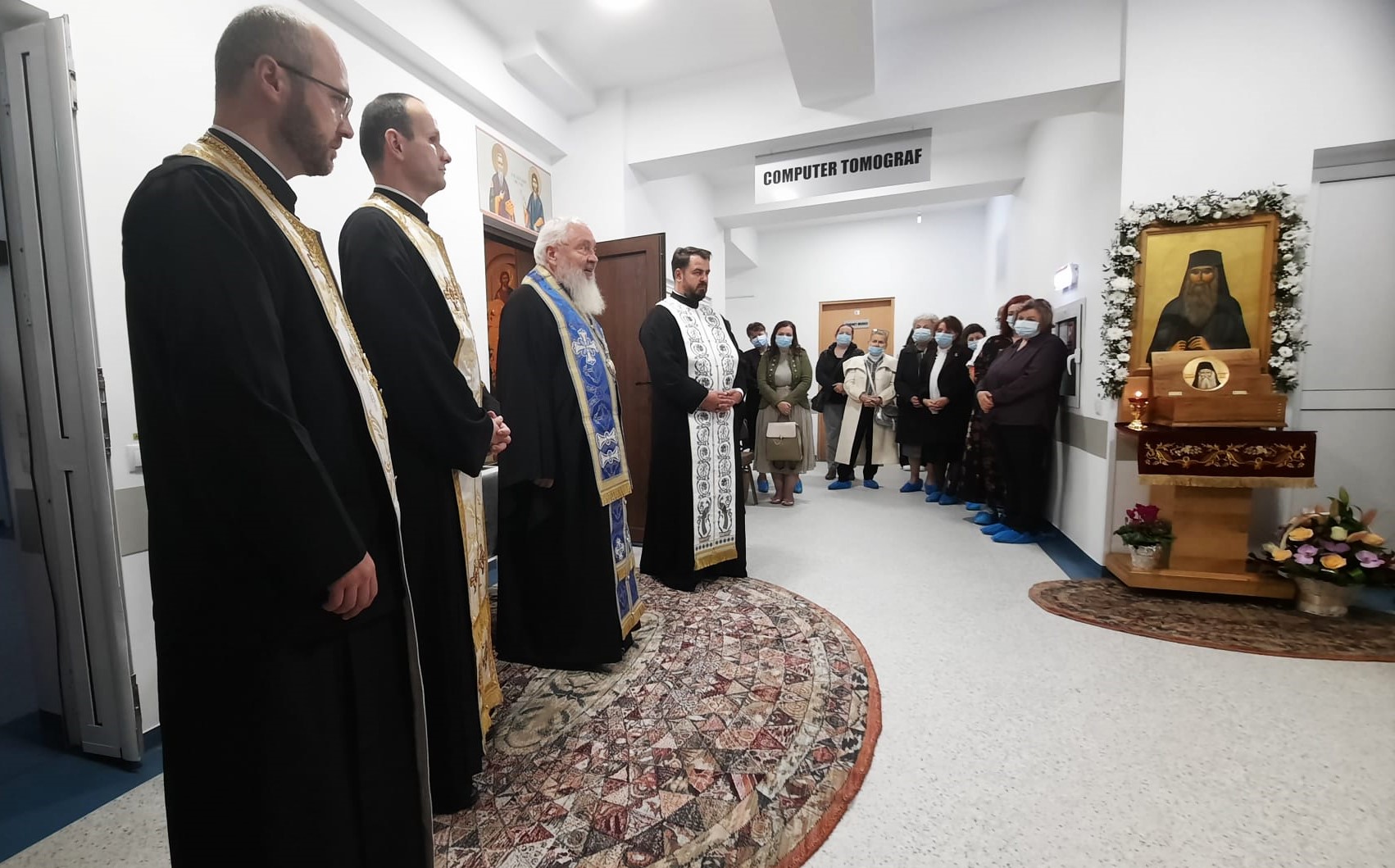 Slujbă religioasă la capela Spitalului de Boli Infecțioase Cluj