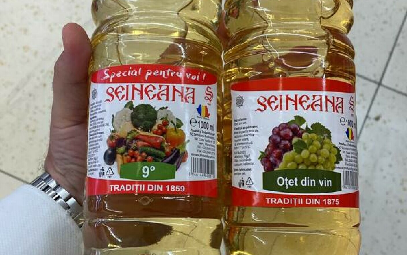Măsura opririi temporare de la comercializare a produsului „Oţet din Vin SEINEANA”