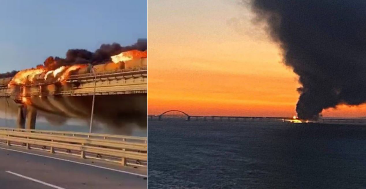 Podul care leagă Crimeea de Rusia