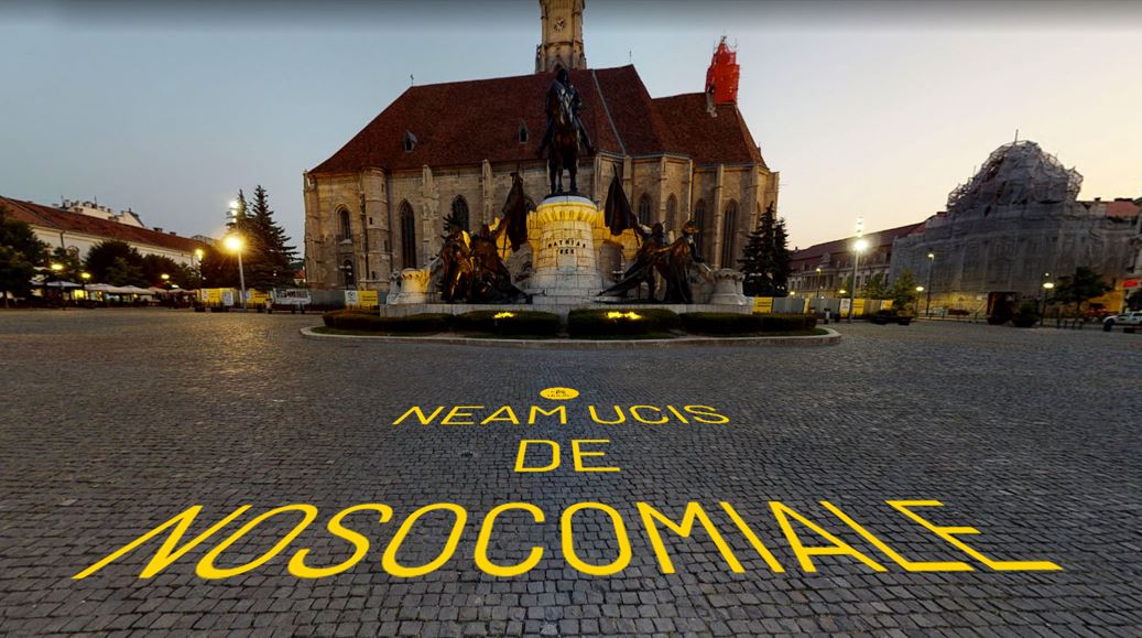 Protest în Piața Unirii