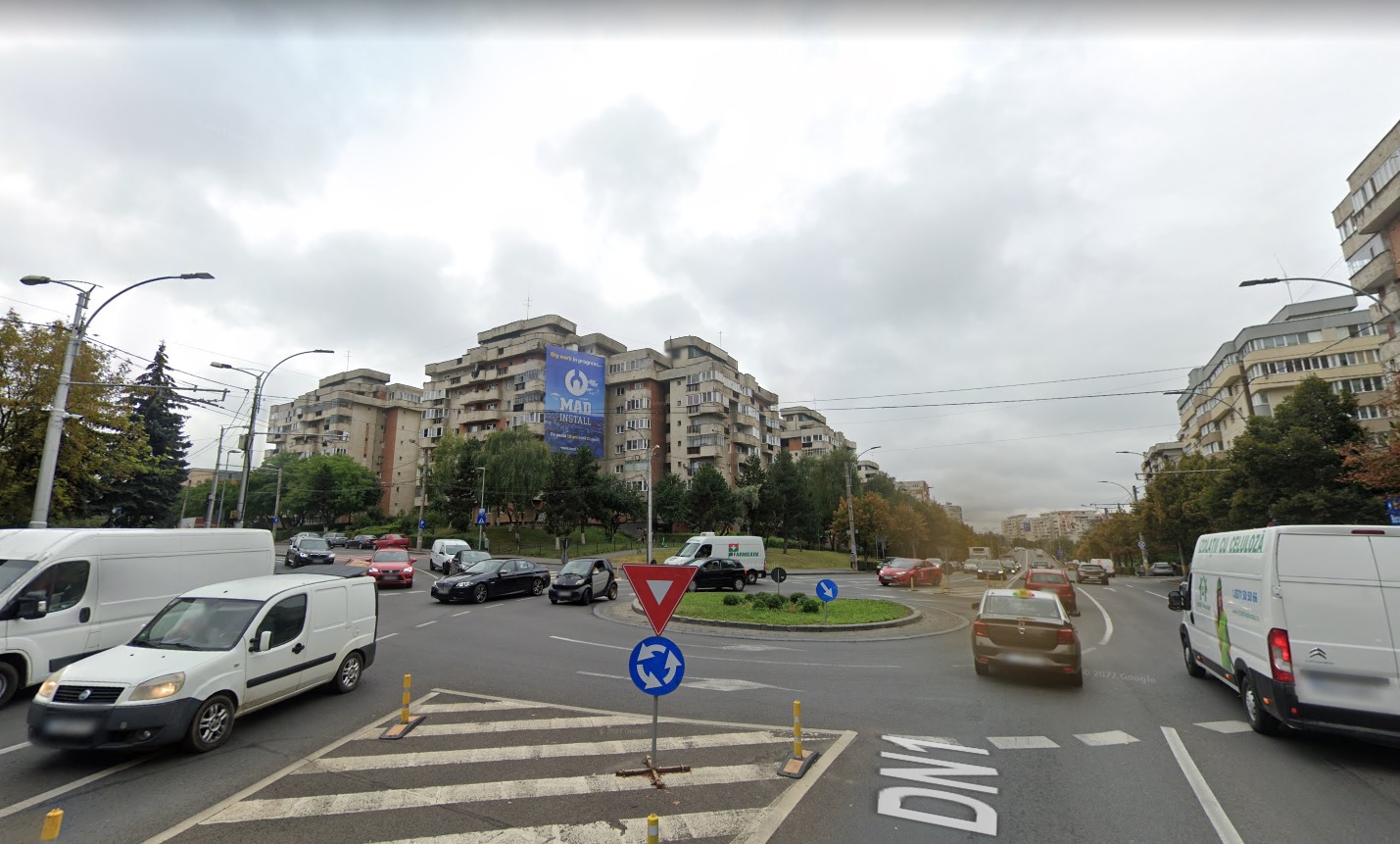 Sensul giratoriu Calea Mănăștur - Cîmpului. Sursă foto captură google maps