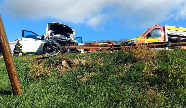 Accident la ieșire din Baciu