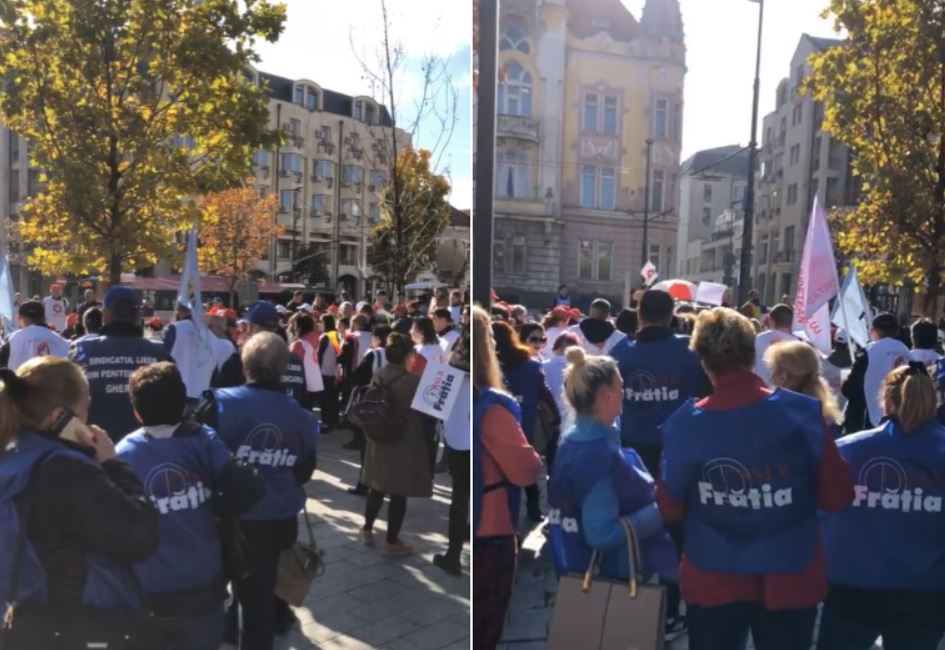 Sindicaliștii cer mărirea salariilor ca să facem față crizei „costului vieții” / Foto: Facebook - captură ecran LIVE - Daniel Danciu