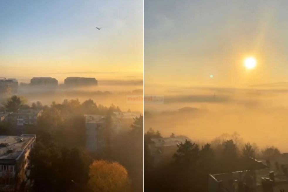 Imagini incredibil de frumoase cu Clujul acoperit de ceață de la primele ore ale dimineții / Foto: monitorulcj.ro