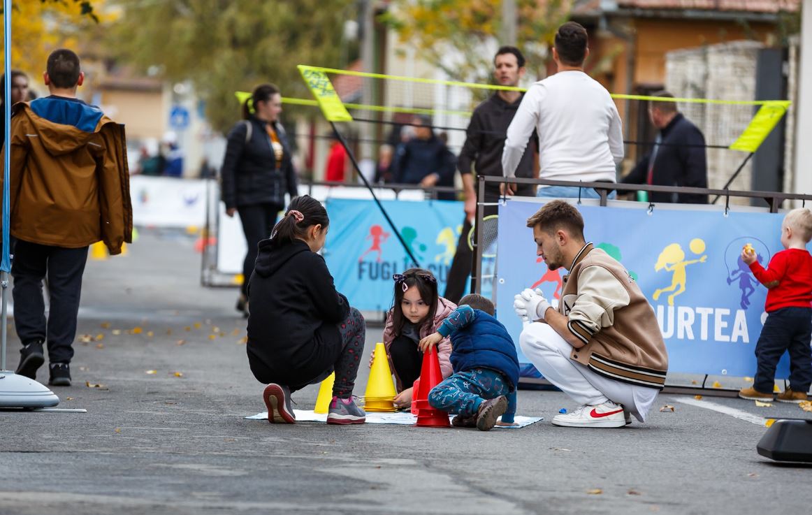 Clujenii și copiii au făcut sport împreună pe strada Gospodarilor din Mărăști