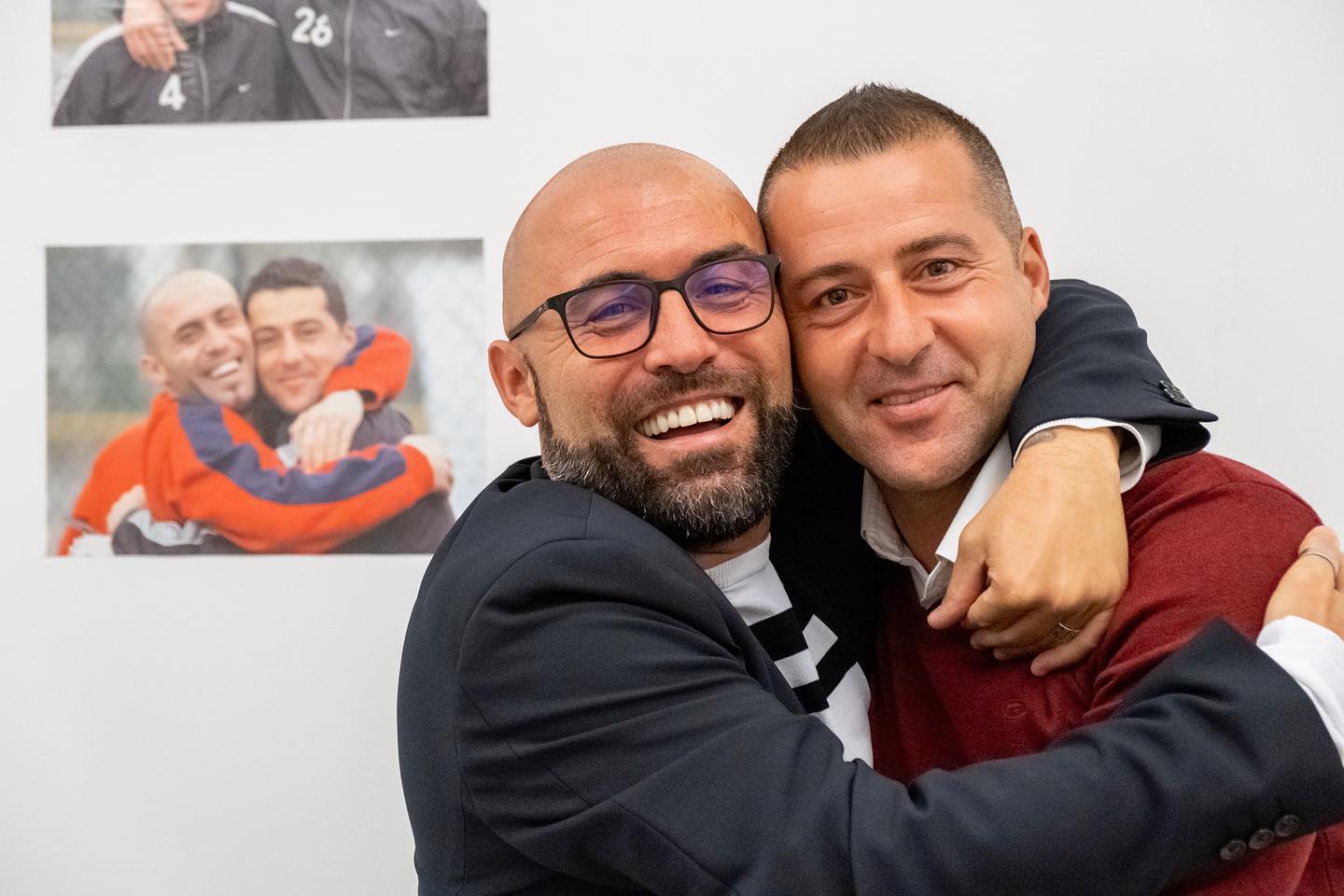 Tony da Silva și Cristi Panin. Sursă foto Facebook Fotbal Club CFR 1907 Cluj