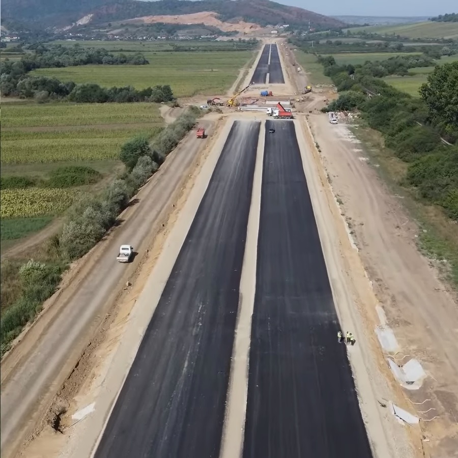 Lucrările pe lotul Nușfalău-Suplacu de Barcău al A3