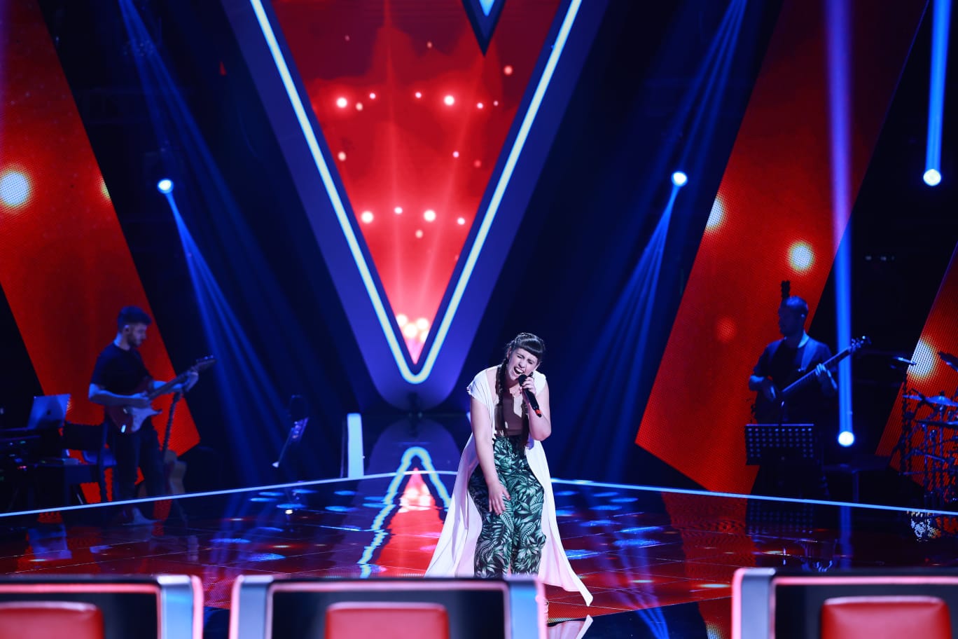 Sofia Mărculescu la audițiile pe nevăzute/ FOTO: Vocea României/Pro TV