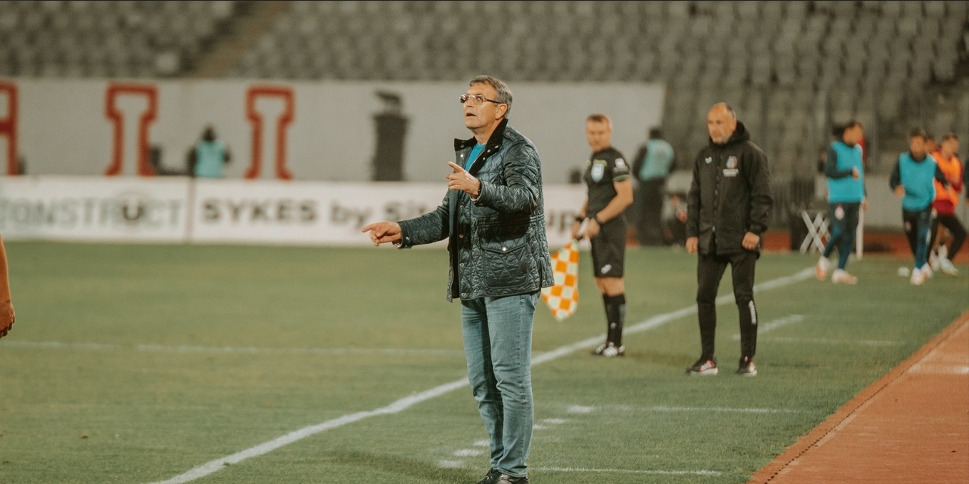 Eugen Neagoe la meciul cu FCSB/ FOTO: Universitatea Cluj - Facebook