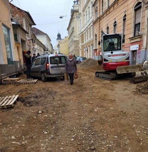 Șantier intersecție Bolyai Janos și Iuliu Maniu/ Foto: monitorulcj.ro