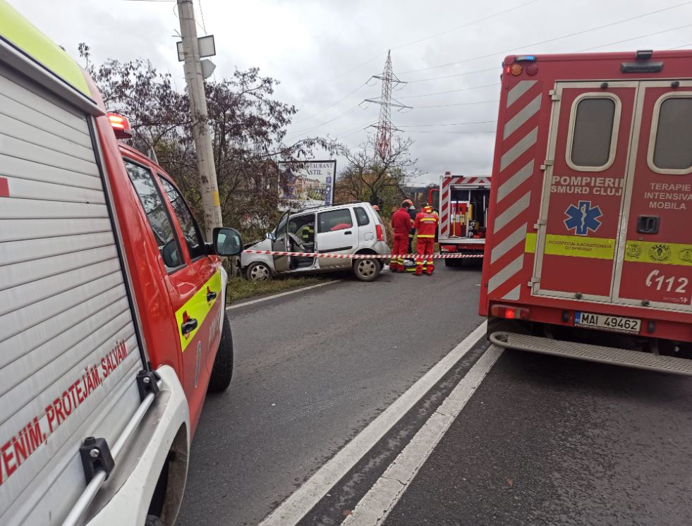 Accident grav pe Calea Turzii din Cluj-Napoca