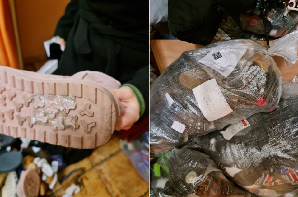 Amenzi de sute de mii de lei pentru haine și încălțăminte MURDARE la magazinele second-hand din Cluj / Foto: CRPC