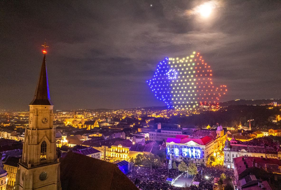 Spectacol cu drone de 1 decembrie