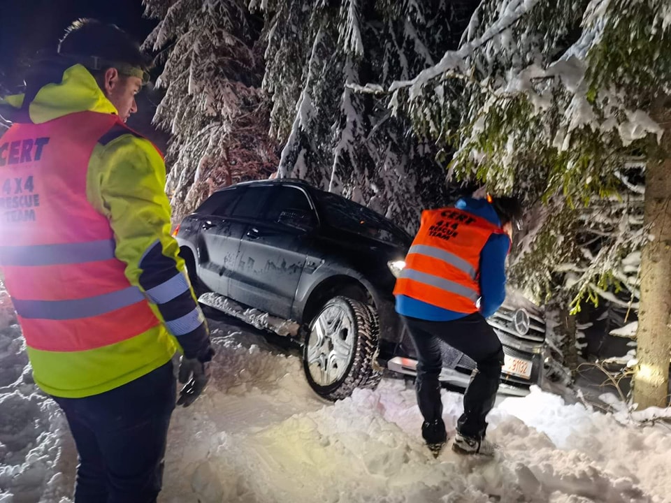 Iarna își face simțită prezența în județul Cluj