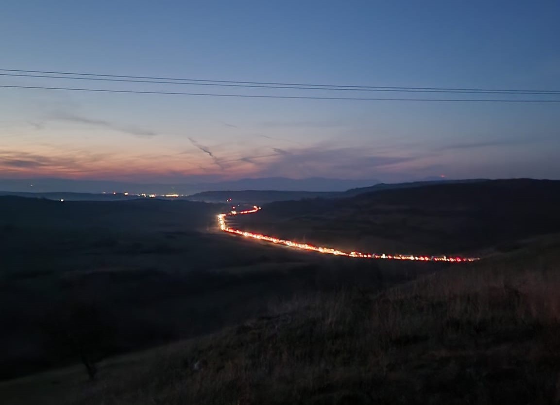 Minivacanța de Sfântul Andrei și 1 Decembrie i-a determinat pe mulți clujeni să scape de aglomerația urbană din oraș/ FOTO: Info Trafic Cluj-Napoca/Facebook