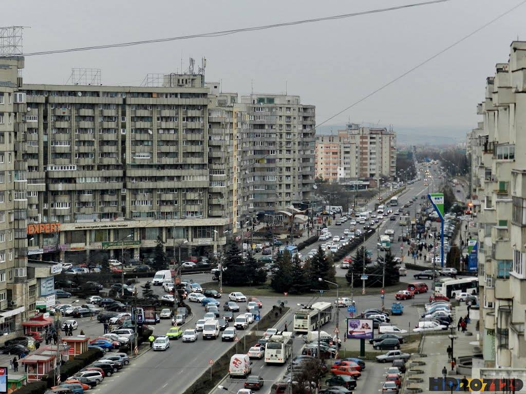 Vedere sens giratoriu cartier Mărăști. Sursă foto Facebook  Mărăști Cluj-Napoca