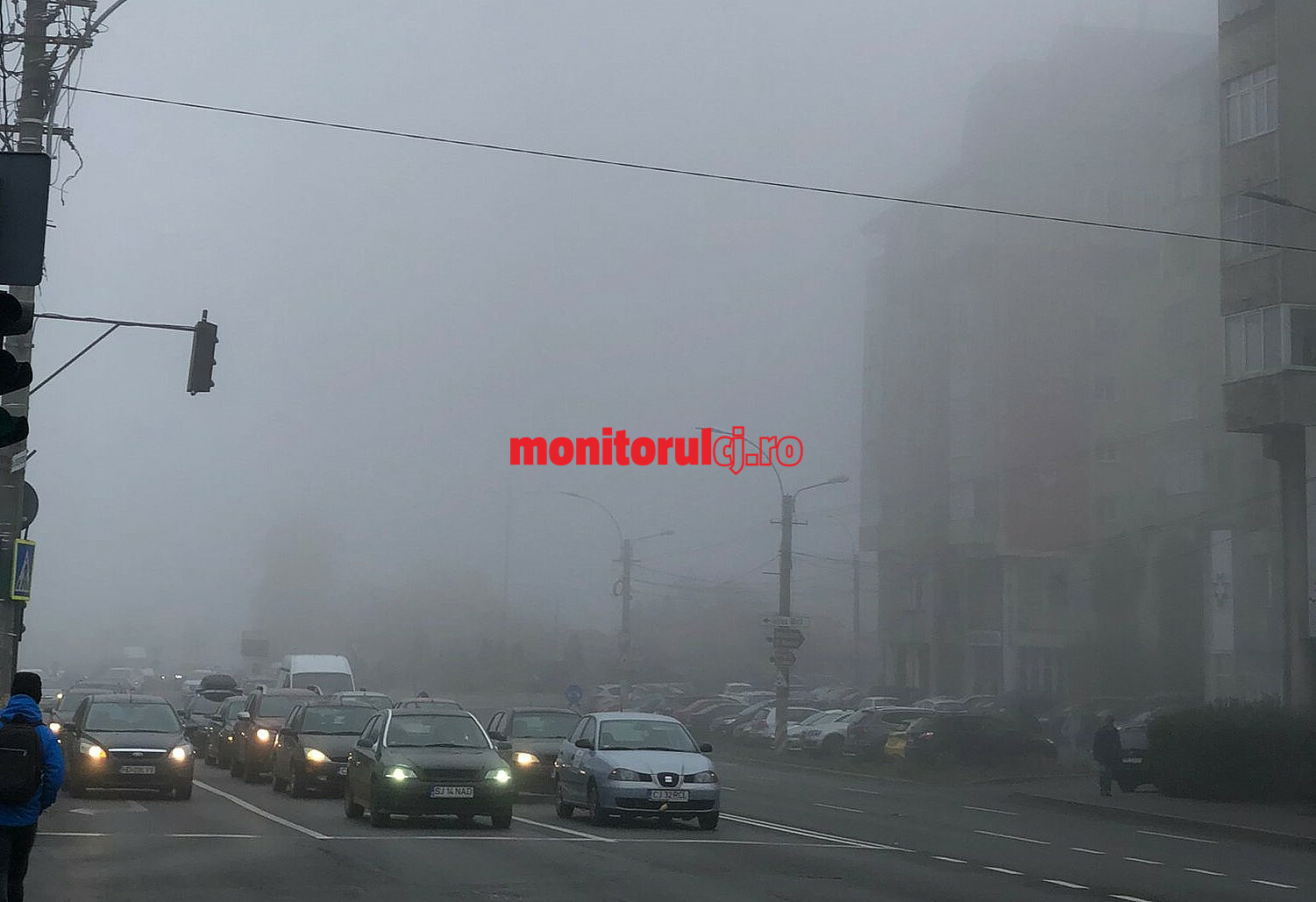 Cod galben de ceață în județul Cluj / Foto: monitorulcj.ro