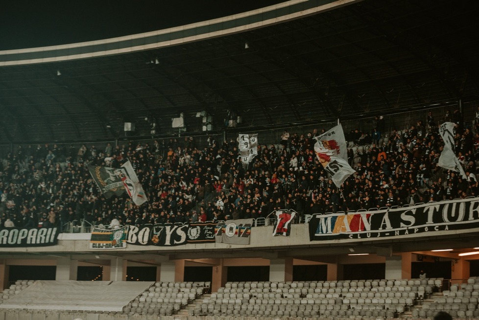 Suporterii „U” Cluj/FOTO: FC Universitatea Cluj - Facebook