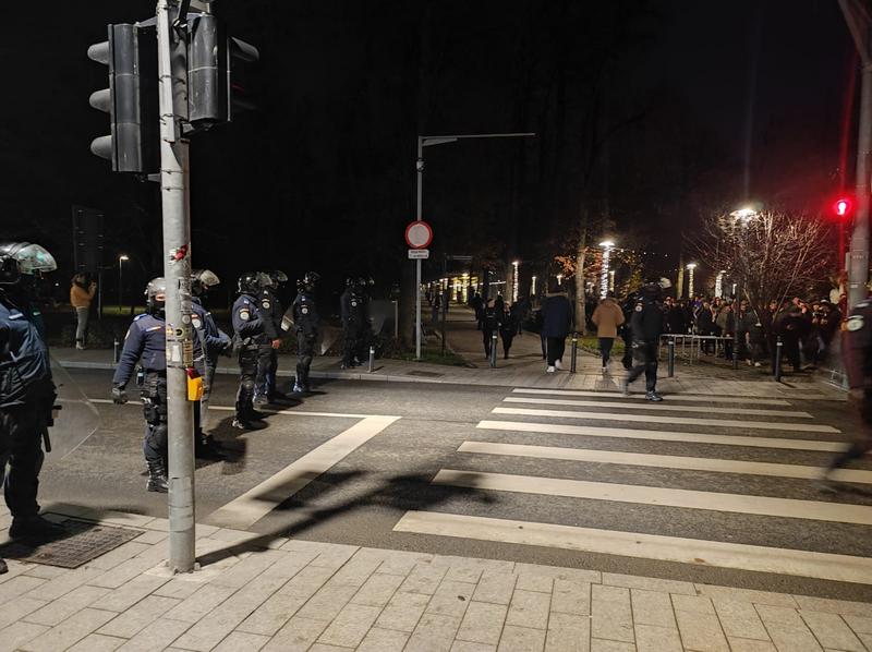 Jandarmi la meciul „U” Cluj-Rapid București