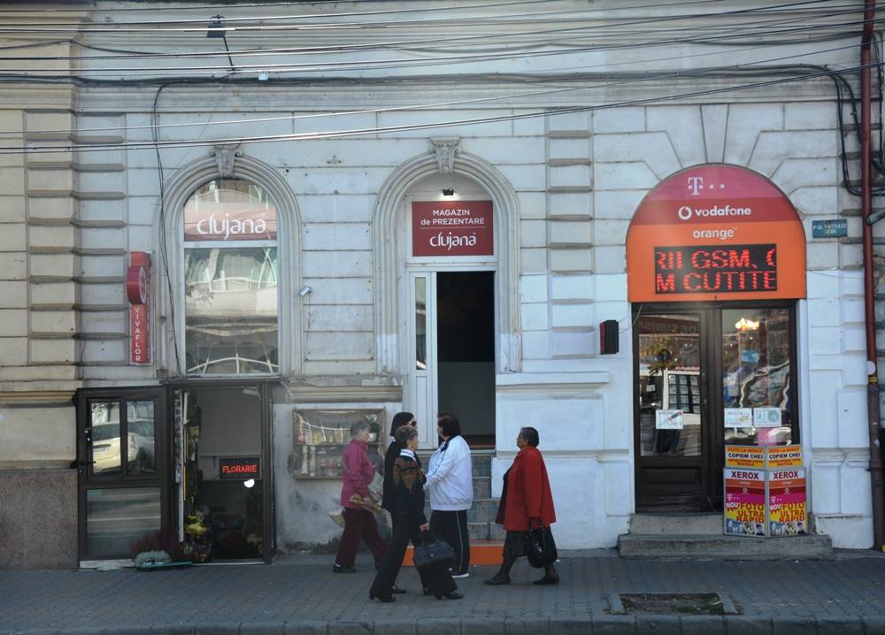 Fostul magazin Clujana din Piața Mihai Viteazu. Sursă foto Facebook Consiliul Județean Cluj