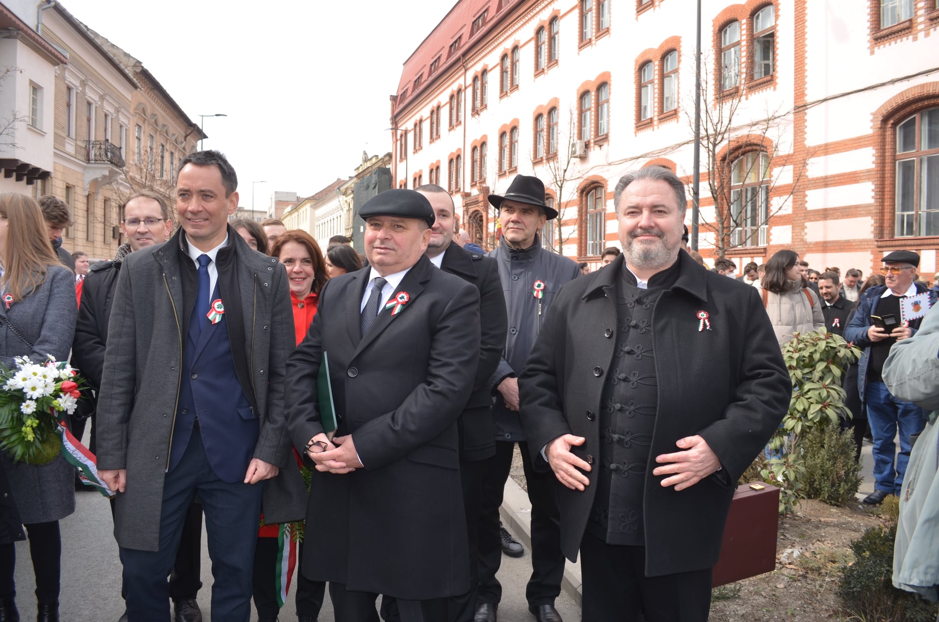 Liderii UDMR Cluj cu ocazia zilei de 15 martie. Csoma Botond