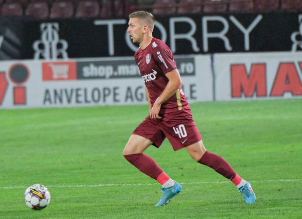 Lovro Cvek în cadrul partidei cu FC Botoșani /FOTO: CFR Cluj 1907 - Facebook