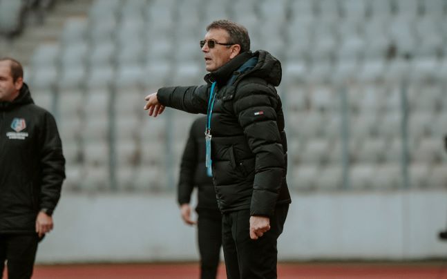 Eugen Neagoe pe banca „U” Cluj /FOTO: FC Universitatea Cluj - Facebook