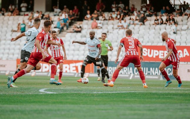 Romario Pires la meciul cu Sepsi /FOTO: FC Universitatea Cluj - Facebook