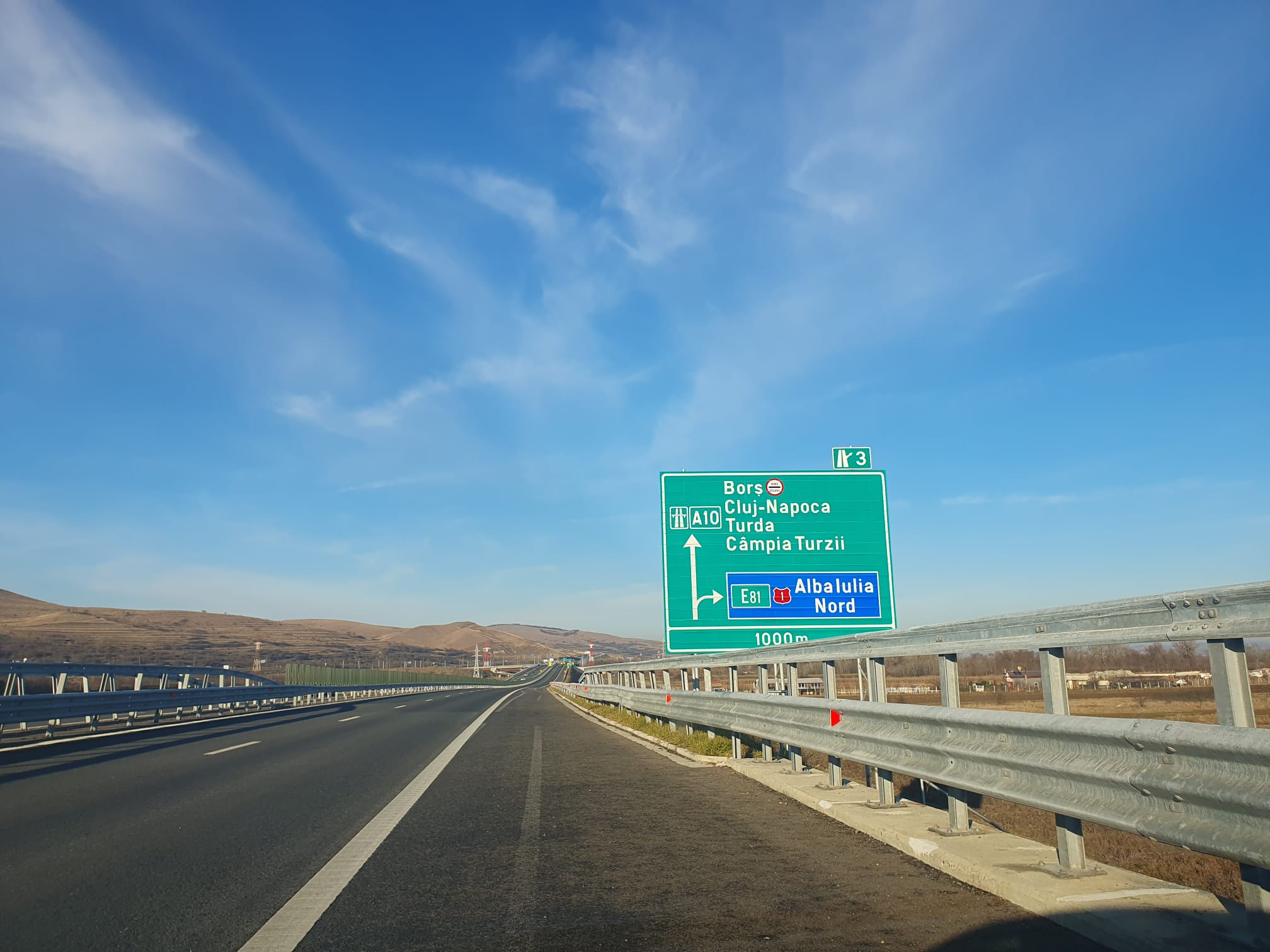 Accident pe Autostrada Transilvania. Se circulă pe o singură bandă pe A10