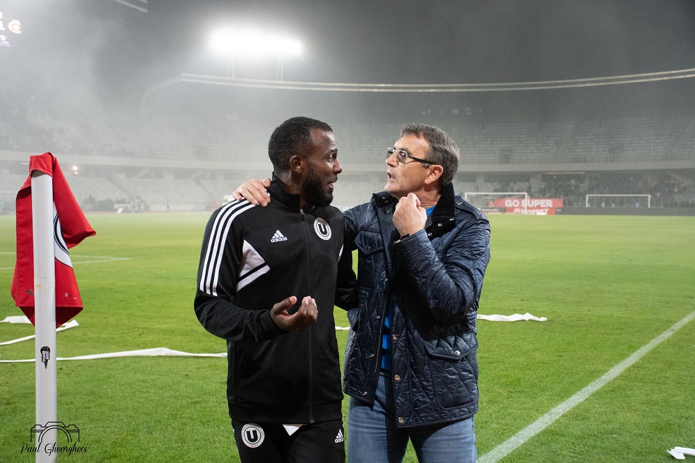 Romario Pires si Eugen Neagoe pe Cluj Arena. Foto Paul Gheorgheci