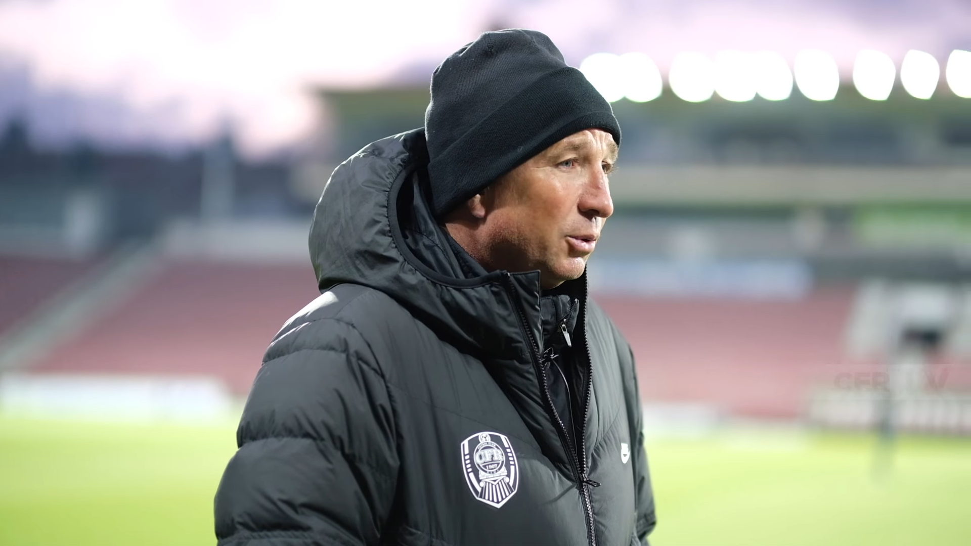 Dan Petrescu în cadrul interviului /FOTO: CFR Cluj 1907 - Facebook