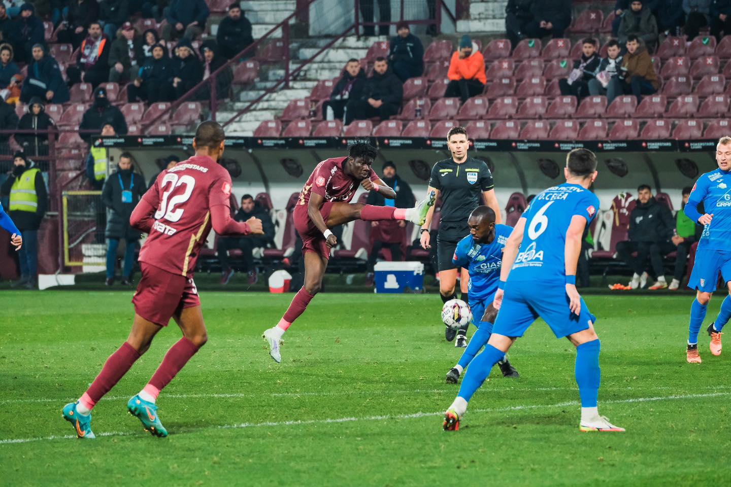 Emmanuel Yeboah va rămâne la CFR Cluj /FOTO CFR Cluj - Facebook
