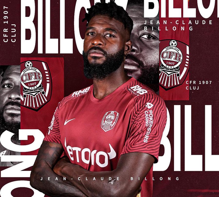 Jean-Claude Billong este posibil să nu mai continue parteneriatul cu CFR Cluj /FOTO: CFR Cluj 1907 - Facebook