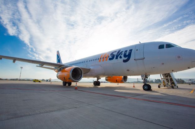 Avionul companiei Hisky /FOTO: comunicat de presă HiSky