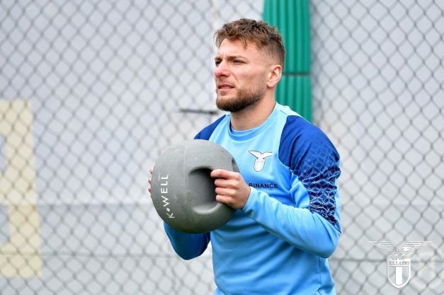 Ciro Immobile este incert pentru dubla cu CFR Cluj /FOTO: SS Lazio - Facebook