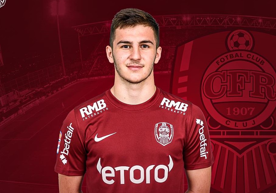 Mijlocașul Adrian Gîdea/ Foto: Fotbal Club CFR 1907 CLUJ - Facebook