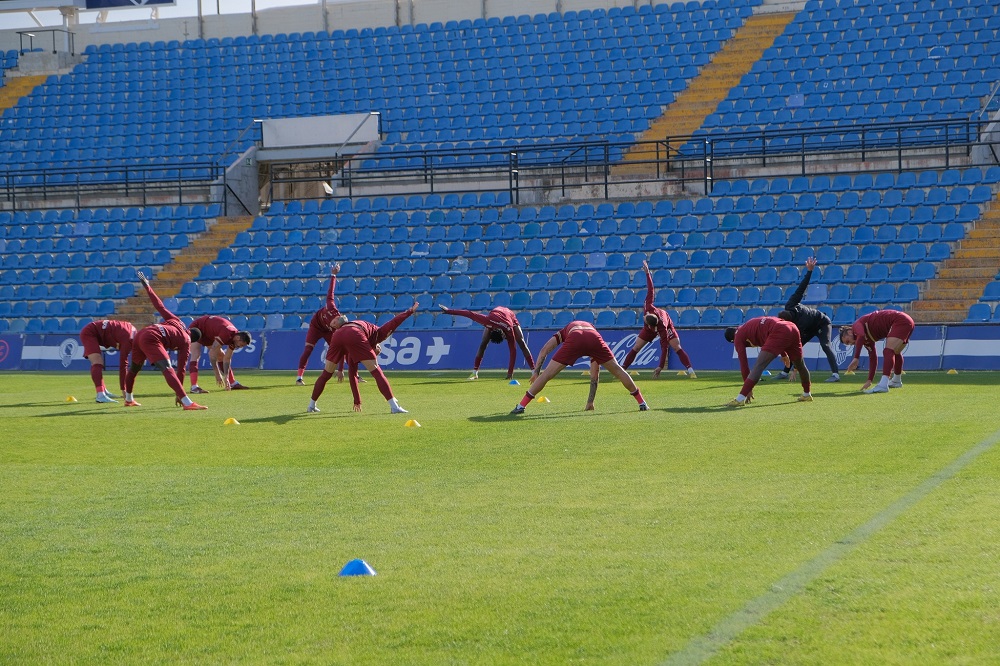 Fotbaliștii clujeni la antrenament. Sursă foto Facebook Fotbal Cluj CFR 1907 Cluj