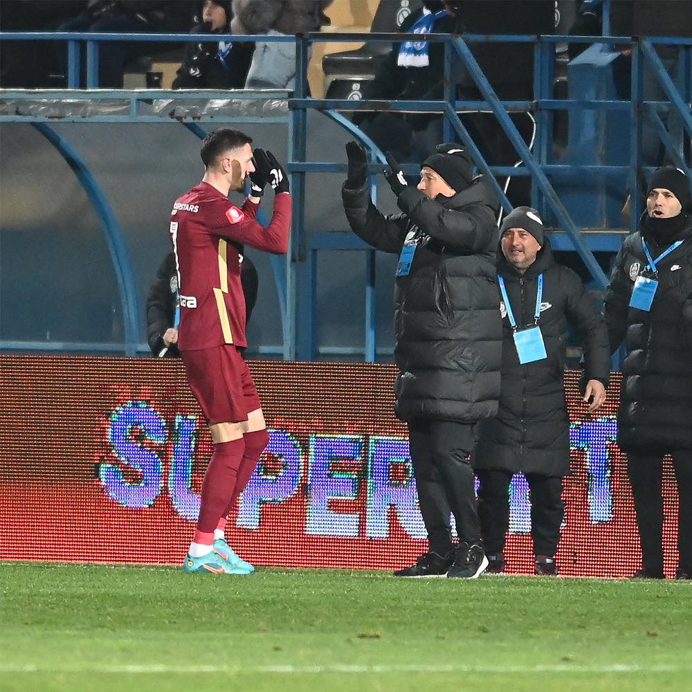 Ermal Krasniqi a impresionat în primul meci pentru CFR Cluj /FOTO: CFR 1907 Cluj - Facebook