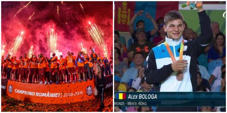 CFR Cluj și Alexandru Bologa au obținut premii în cadul Galei „Sportivul Anului 2022”/ FOTO 1: CFR 1907 Cluj - Facebook / FOTO 2:  CSU Cluj - Facebook