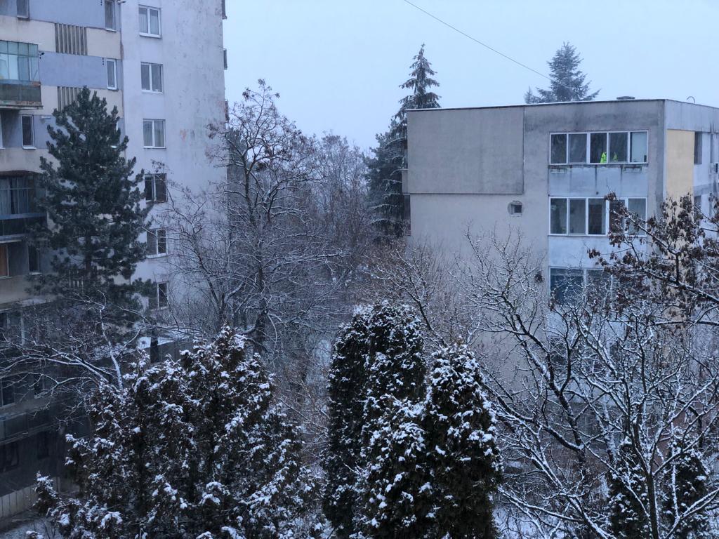 Ninsoare în Gheorgheni / Foto: monitorulcj.ro