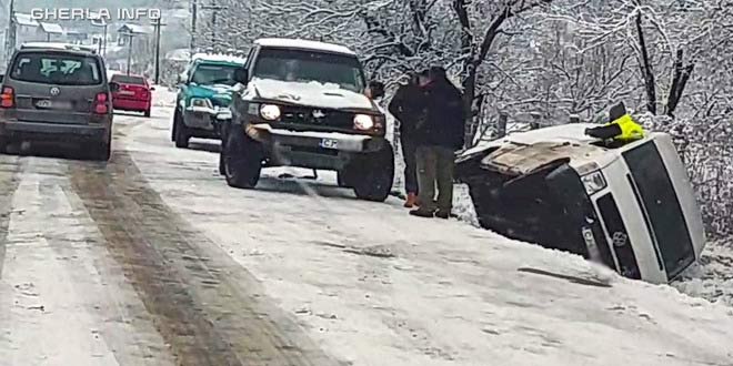 Accident lângă Fizeșu Gherlii / Foto: gherlainfo.ro