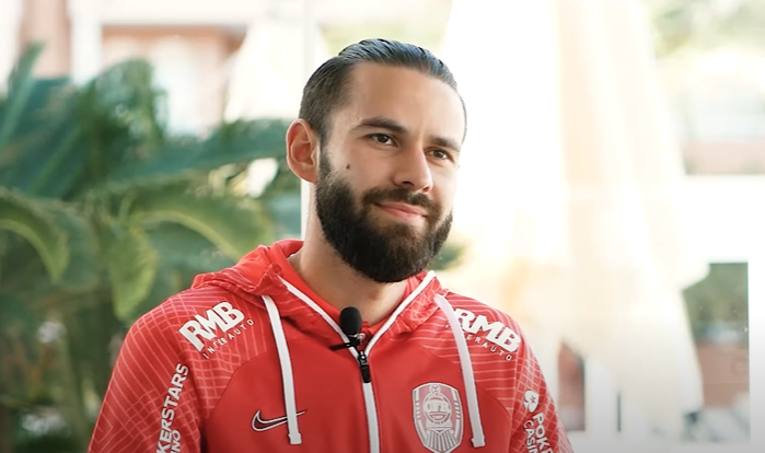 Fundașul Bogdan Țîru/ Foto: captură ecran Youtube CFR Cluj