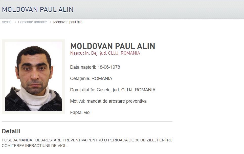 Bărbat acuzat de viol/ Foto: Poliția Română
