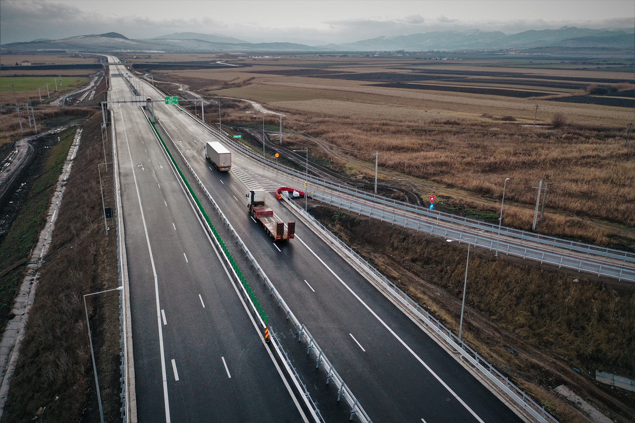 Restricții de circulație pe încă un sector din A10 Sebeș-Turda. FOTO: Facebook/ CNAIR
