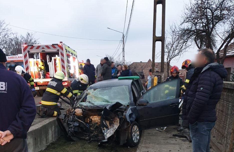Accident grav în Răscruci